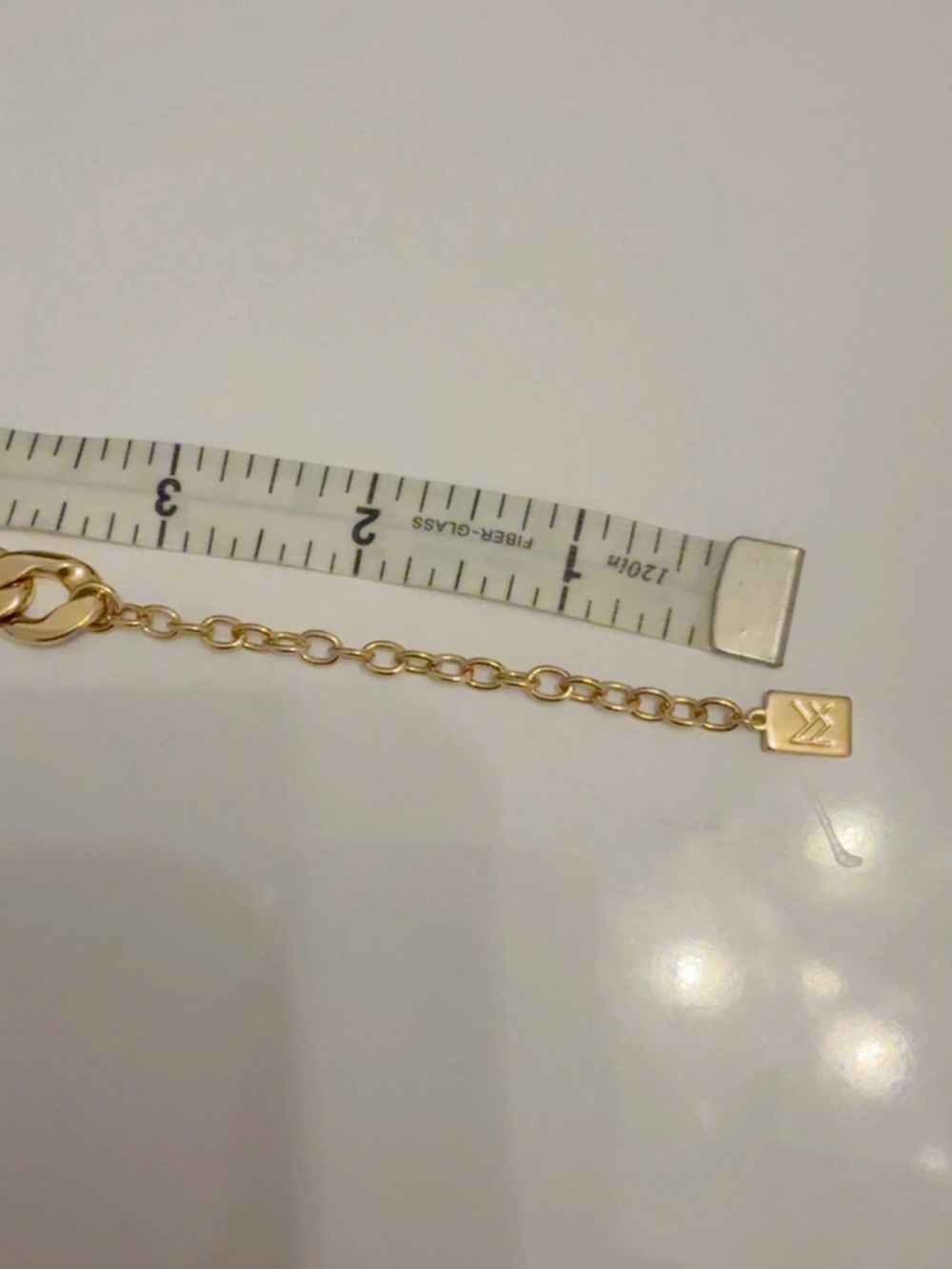 Miranda Frye Chunky Gold Chain Necklace with Branded Tag - Picture 4 of 5